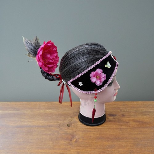 花旦小辣椒新款古装刘海包头套