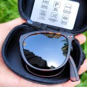 TR90超轻折叠墨镜个性 情侣时尚 女士舒适偏光太阳镜驾驶眼镜送镜盒