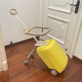 儿童行李箱遛娃可坐骑男女孩登机旅行拉杆密码 皮箱子母万向轮20寸