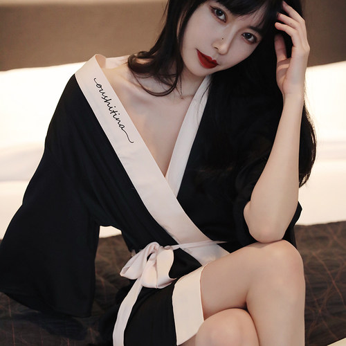 性感睡袍睡衣女2021年ins风网
