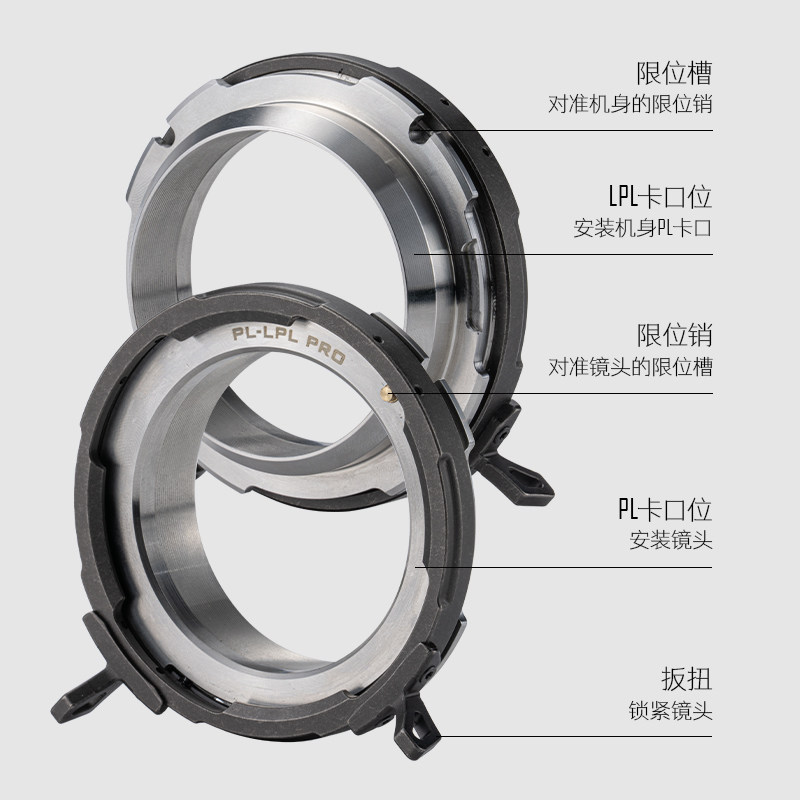 TILTA铁头 PL-LPL镜头转接环 LPL卡口电影机镜头转接环