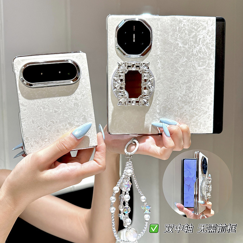 ins适用华为matex5手机壳苹果iphoneduo新款xt2翻盖X6典藏版x7xts套findn5折叠屏vs3v2magic女xfold5puraxmax