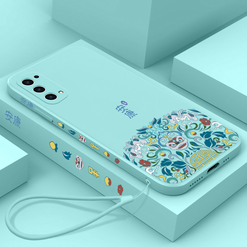 OPPO新款国潮液态硅胶防摔手机壳