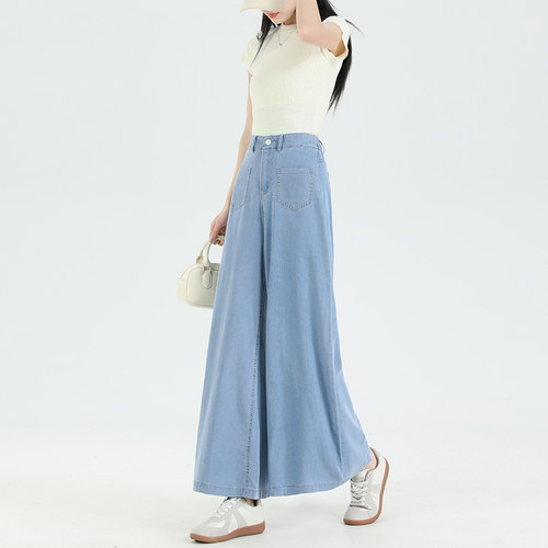 莱赛尔天丝牛仔裤女夏季