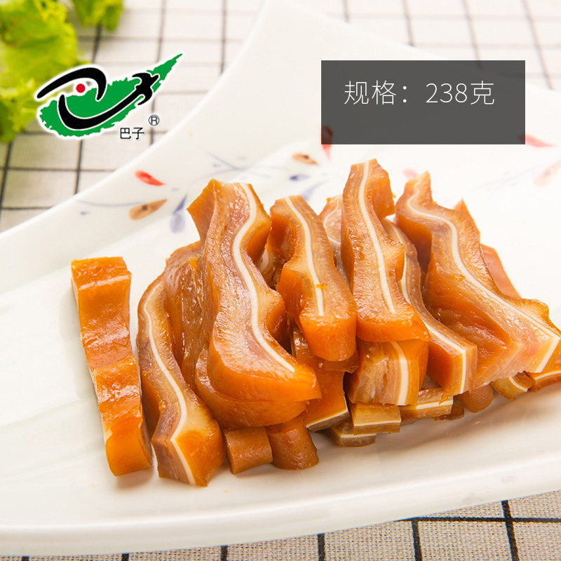 山东青岛风味胶州巴子食品巴子酱猪耳238克卤味熟食即食