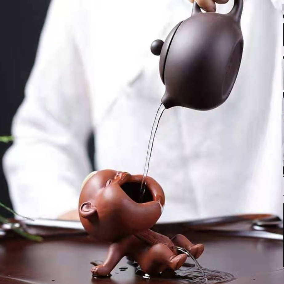 紫砂尿童福猪聚宝财源滚滚