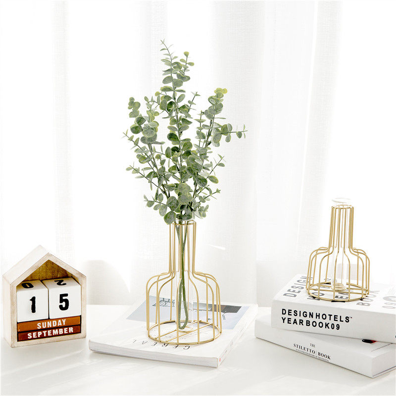 北欧风花瓶摆件客厅插花创意水培植物玫瑰绿萝水养小清新玻璃瓶