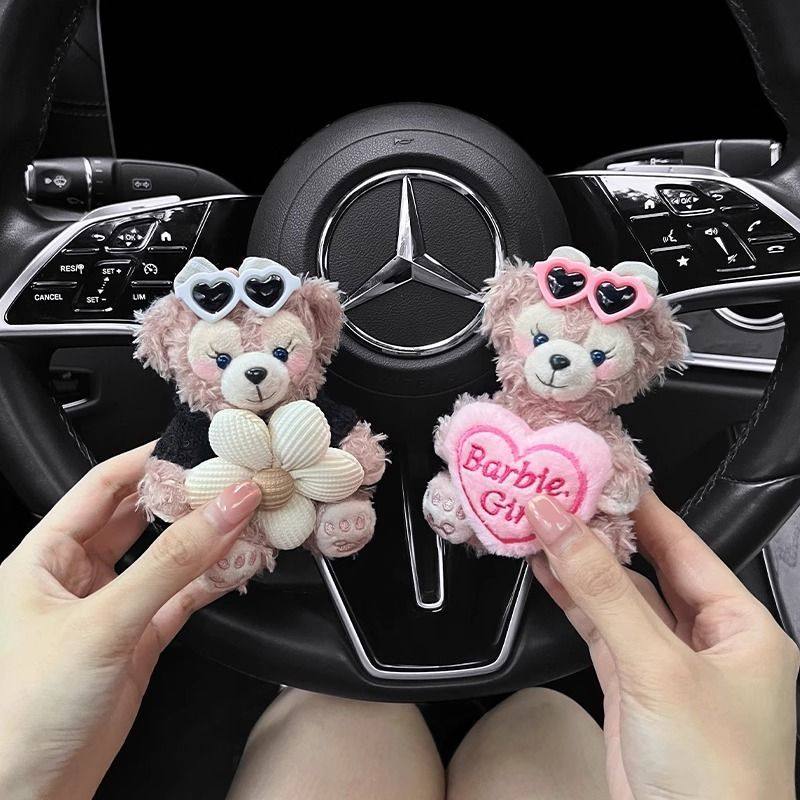2025新款雪莉玫车载怀挡装饰汽车转向灯雨刮器女玩偶公仔内饰摆件