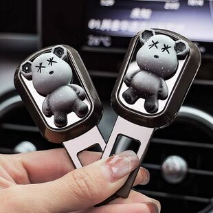 汽车座椅安全戴卡扣插带口固定器叉头车载后排限位器延长接头插片