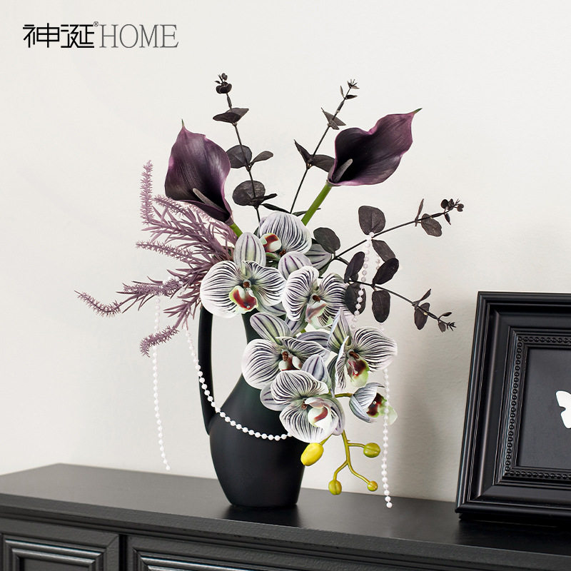 设计师蝴蝶兰仿真花高级感逼真假花客厅摆设餐桌装饰仿生花艺摆件,鲜花速递/花卉仿真/绿植园艺,仿真绿植,淘宝优惠券,粉丝福利购,淘宝优惠卷