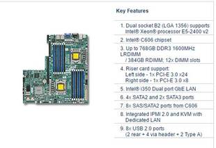 2400 服务器主板 x9dbu 支持E5 DDR3 超微 1356 V2询价 c602