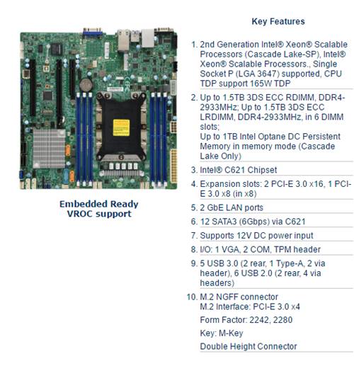 超微 X11SPM-F 单路服务器主板 LGA3647 DDR4 双千兆网卡询价 电脑硬件/显示器/电脑周边 主板 原图主图