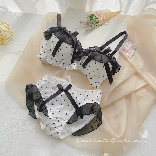 Японский милый кружевной сексуальный бюстгалтер для принцессы, комплект, стиль Лолита