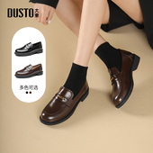 套脚气质单鞋 大东乐福鞋 0206 新款 简约圆头低跟小皮鞋 女鞋 2026春季