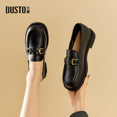 大东乐福鞋 1235 低跟女鞋 春新款 休闲气质方跟套脚小皮鞋