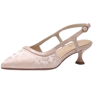 大东后空凉鞋女鞋2025夏季新款时尚酒杯跟一字扣新中式高跟鞋0024