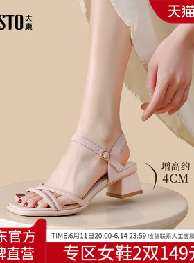 大东dd凉鞋女夏外穿时尚高级感2026新款设计感小众精致女鞋罗马鞋