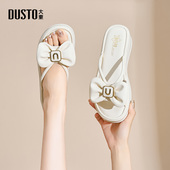 女鞋 2025夏季 新款 大东沙滩拖鞋 时尚 休闲坡跟中跟圆头套脚X2006