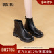 大东dd马丁靴女秋冬2025新款 女靴短靴女英伦风黑色单靴子女瘦瘦靴