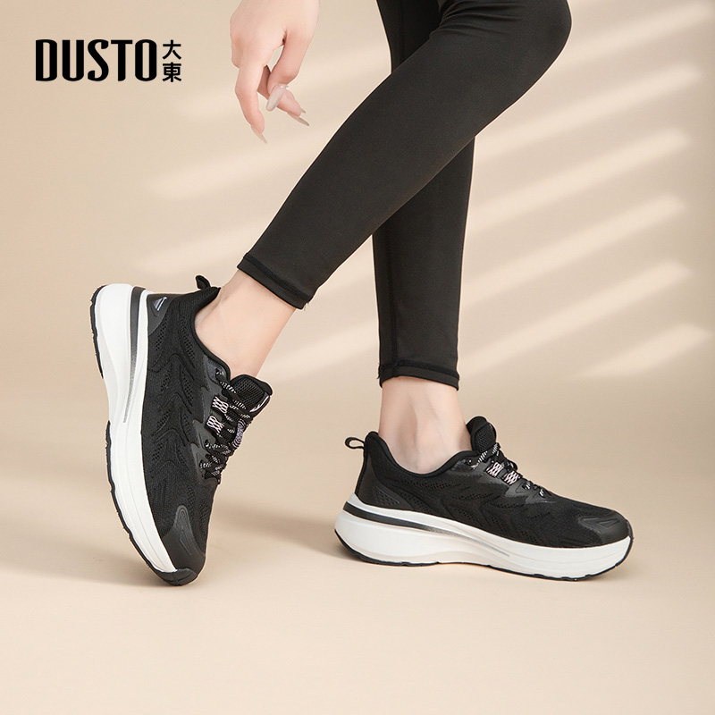 飞织鞋休闲简约平底系带中跟