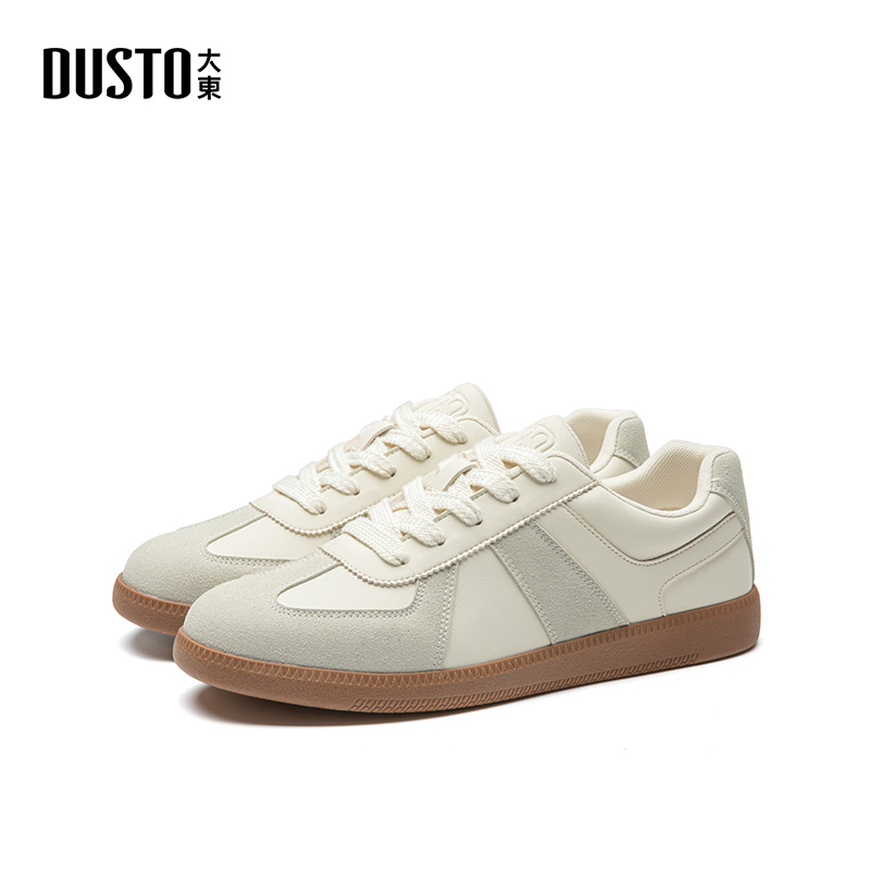 休闲鞋时尚拼接平底圆头