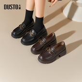 大东乐福鞋 粗跟高跟套脚圆头优雅Q0153 新款 女鞋 2026春季