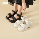 大东沙滩凉鞋 粗跟高跟魔术贴圆头饰扣X0103 新款 女鞋 2025夏季