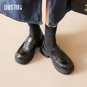 2026新款 英伦风小皮鞋 爆款 大东厚底乐福女鞋 鞋 子女鞋 黑色单鞋 0109