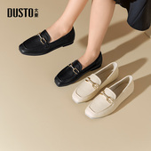 女鞋 2026春季 新款 大东乐福鞋 时尚 休闲优雅方跟套脚低跟方头Q0225