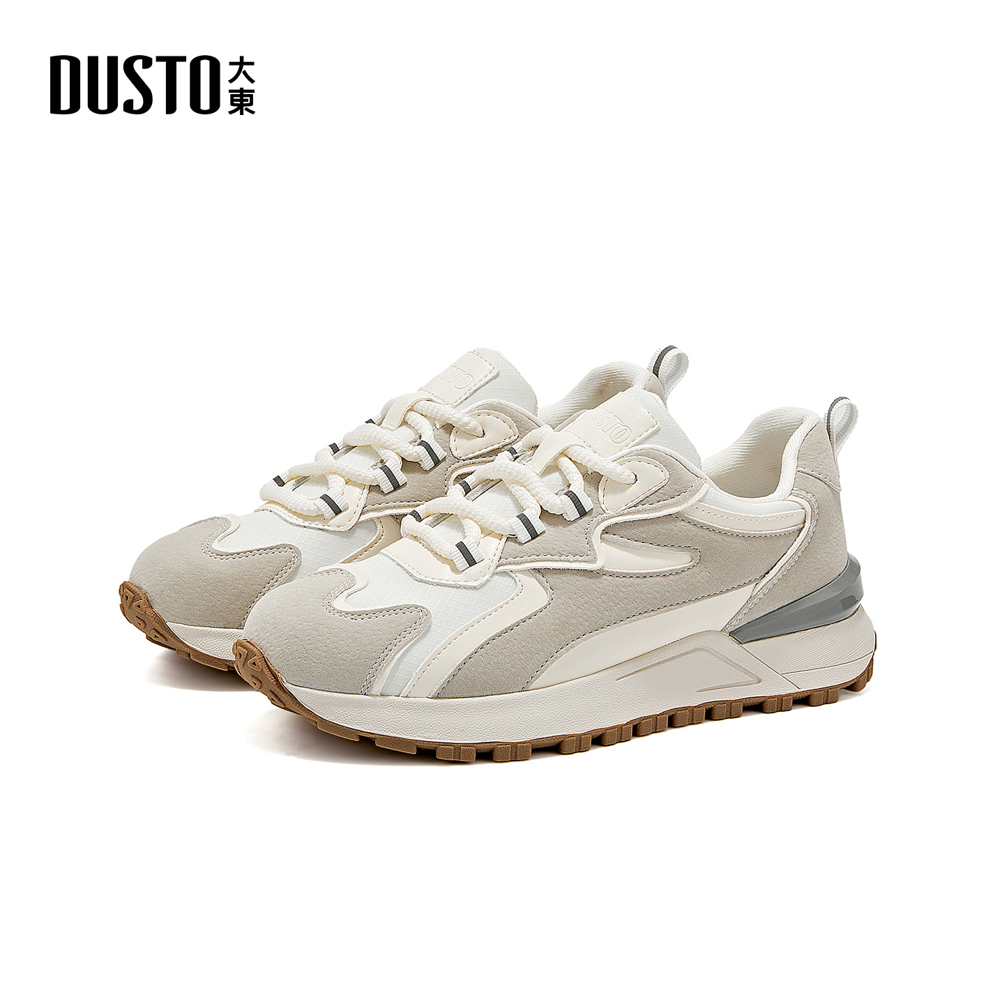 大东dd阿甘鞋女2025新款秋季女鞋休闲老爹运动增高小白鞋子德训鞋