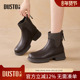 大东dd切尔西短靴女冬季 2025新款 加绒保暖烟筒女靴厚底复古马丁靴