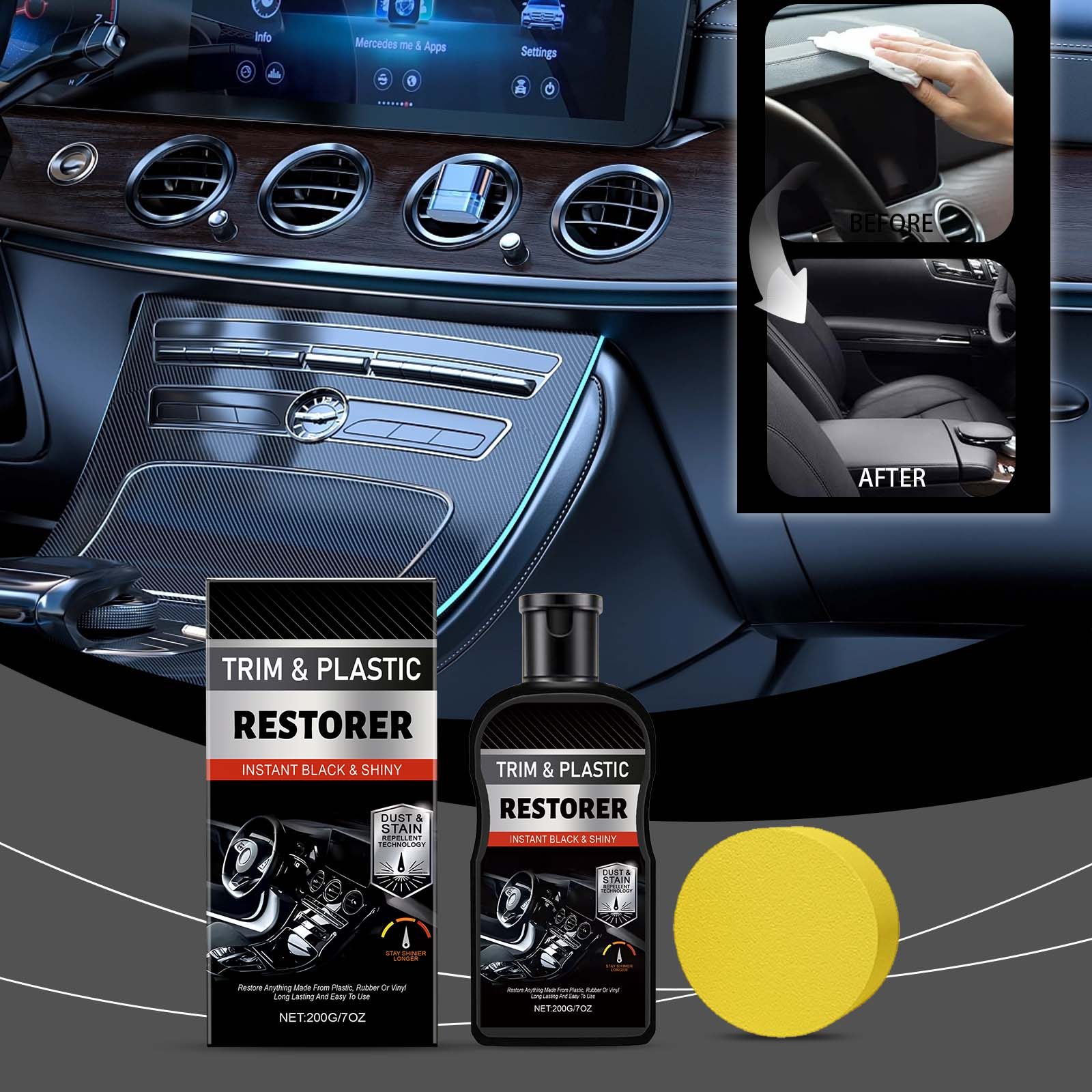汽车内饰翻新护理套装 汽车内饰皮革表面清洁黑亮护理塑料翻新膏,汽车零部件/养护/美容/维保,车用翻新剂,淘宝优惠券,粉丝福利购,淘宝优惠卷