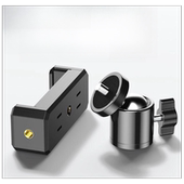 手机直播支架三脚架旋转夹主播多功能配件落地架360度旋转固定夹