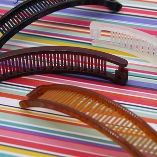 弧形大号香蕉夹竖夹马尾发夹女复古气质发卡发量多1个装