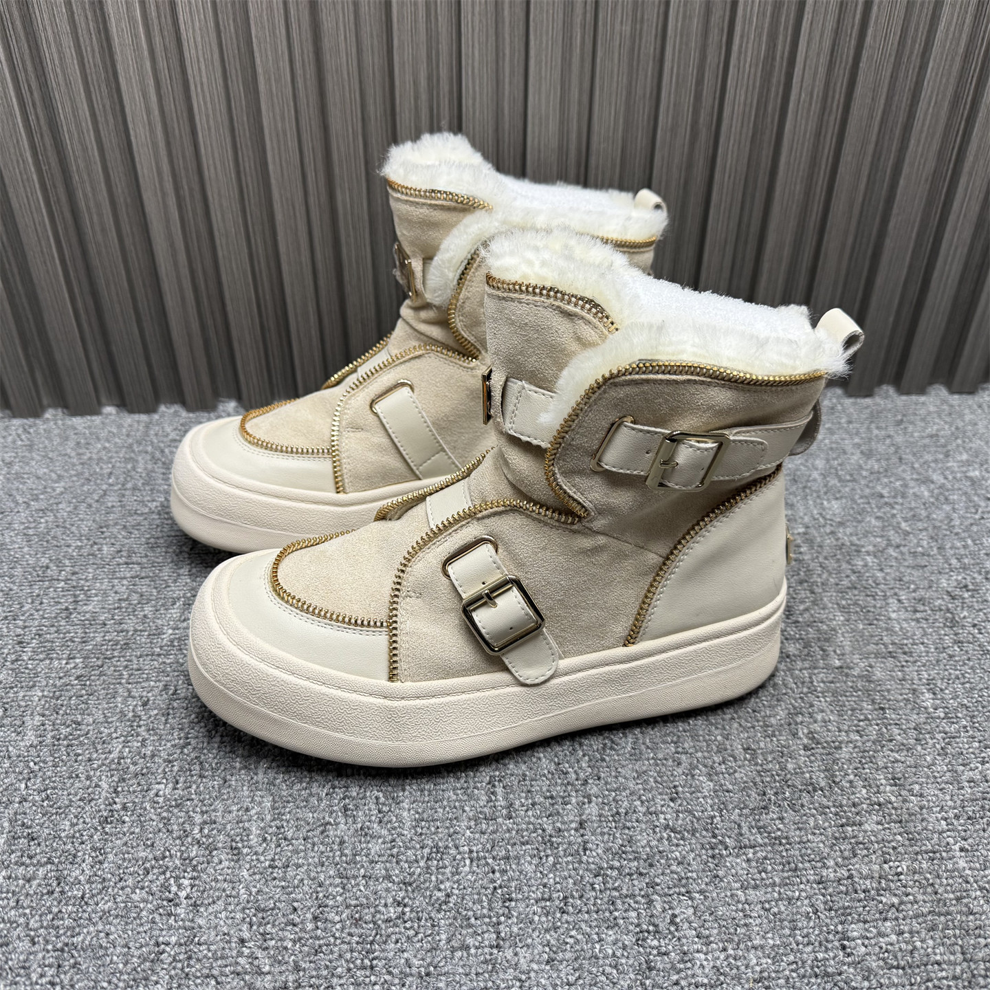 39码撤柜处理加绒棉鞋冬季新款时尚百搭真皮防滑韩版复古雪地靴潮,女鞋,时尚雪地靴,淘宝优惠券,粉丝福利购,淘宝优惠卷