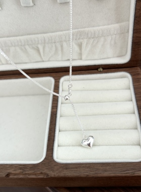 项链通体S925纯银可抽拉毛衣链