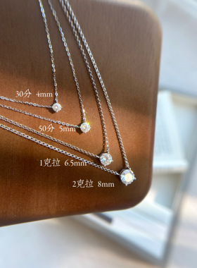 赵露思同款S925纯银莫桑钻锁骨链