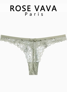 ROSE VAVA性感内裤女士超薄三角裤蕾丝透明情调透气丁字裤