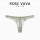 ROSE 蕾丝透明情调透气丁字裤 VAVA性感内裤 女士超薄三角裤
