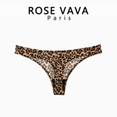 VAVA性感冰丝无痕一片式 女内裤 t裤 ROSE 情趣豹纹女士丁字裤