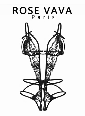 ROSE VAVA新款连体内衣性感小胸显大连体睡衣纯欲