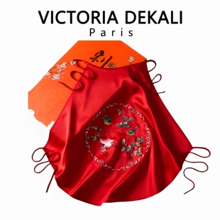 古代仿真丝绸绣花内衣露背式 ROSE VAVA苏绣刺绣肚兜套装