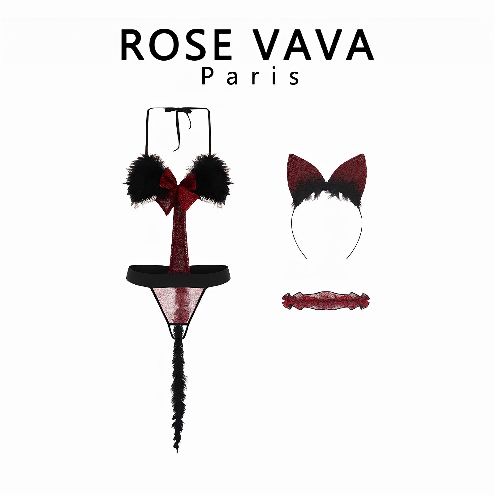 ROSE VAVA 小野猫制服性感猫咪兔女郎cos服萌系纯欲家居服