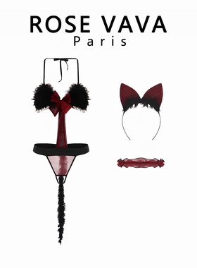 ROSE VAVA 小野猫制服性感猫咪兔女郎cos服萌系纯欲家居服