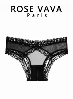 ROSE VAVA 性感纯欲女生超薄可撕透视网纱内裤免脱开裆裤