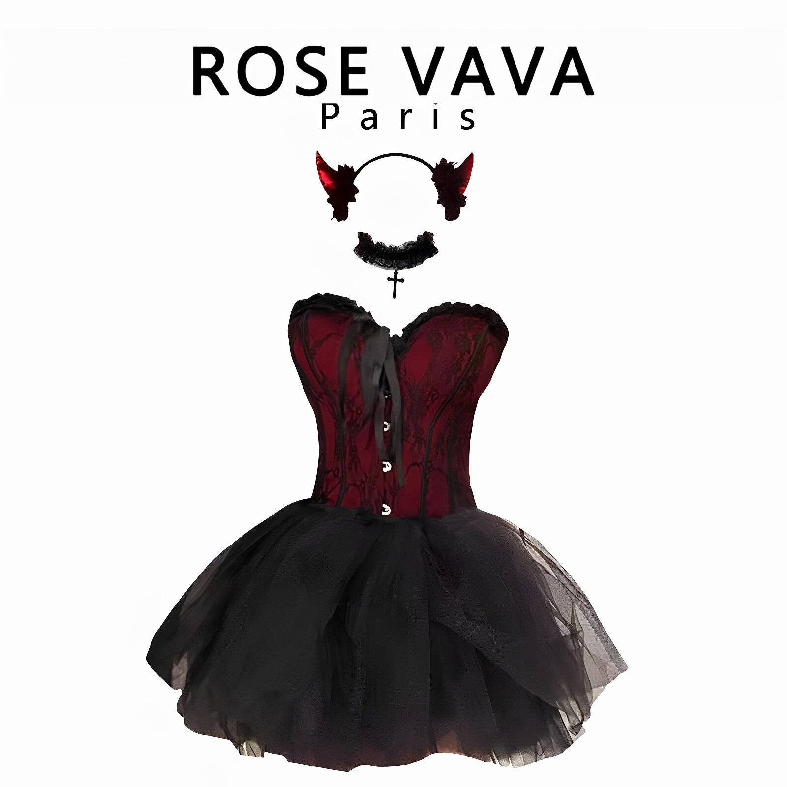 ROSE VAVA性感万圣节纯欲服装猫咪套装兔女郎御姐女王装