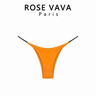 ROSE 红色纯透气运动无健t身痕女士性感低腰细带女 VAVA棉人丁字裤