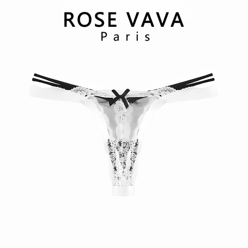 ROSEVAVA蕾丝花边低腰女丁字裤