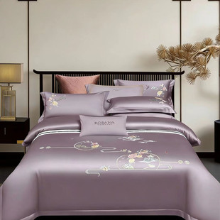 2026新款结婚床上用品四件套全棉纯棉被套床单高级感中式四季通用