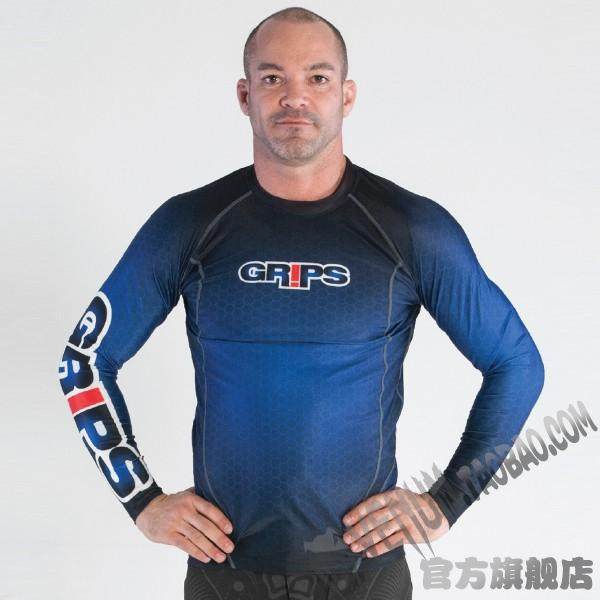 Grips海外购WASP RASHGUARD HONEYCOMB紧身防磨衣MMA压缩紧身衣
